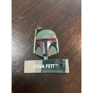 Star Wars Boba‎ Fett Large Helmet Metal Trading Pin with Hinge